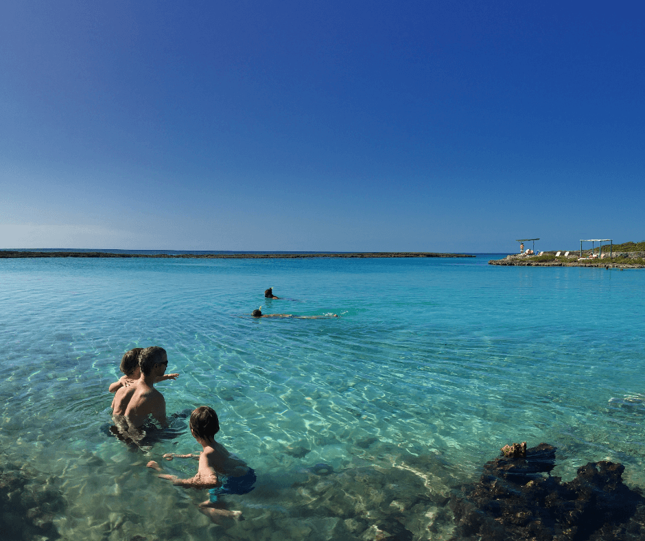 Family time in the water