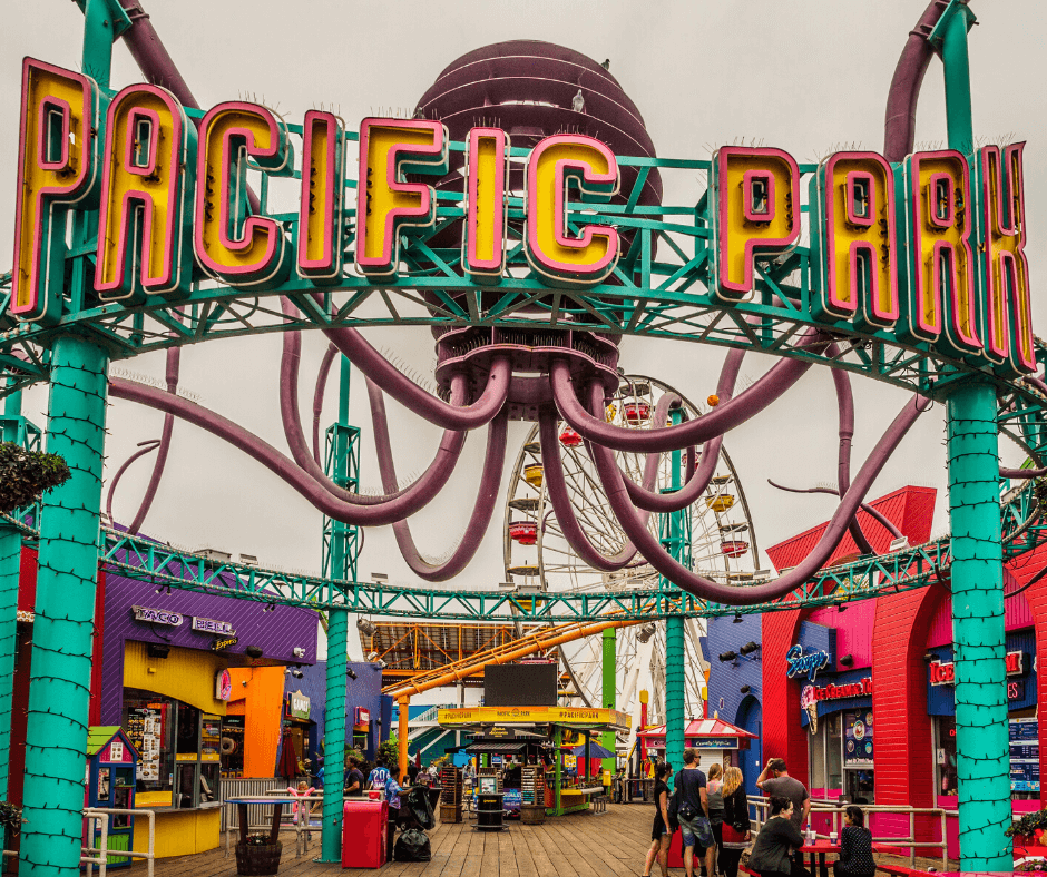 Entrance to Pacific Park Amusement and Entertainment