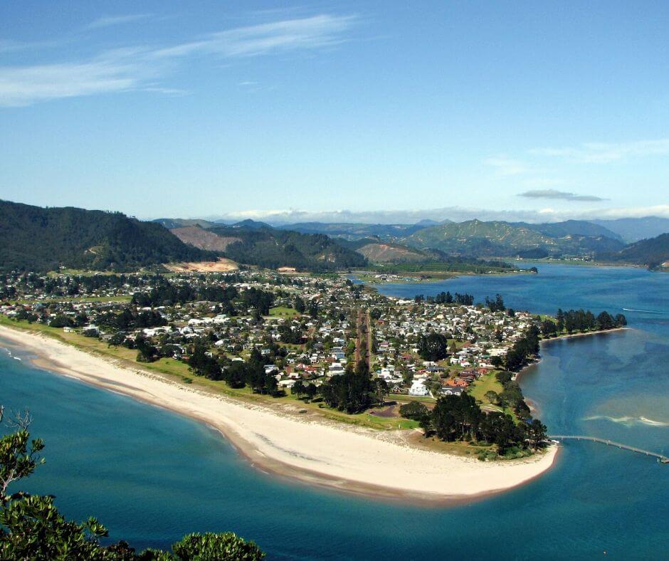 Over looking Pauanui from Mount Paku. With its white sand beach and stunning waters