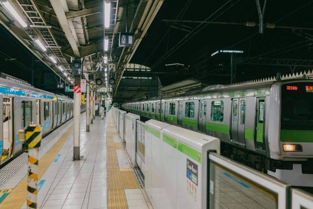 One of the many train stations in Tokyo