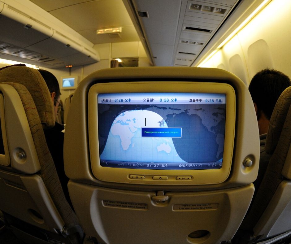 Inflight entertainment screen