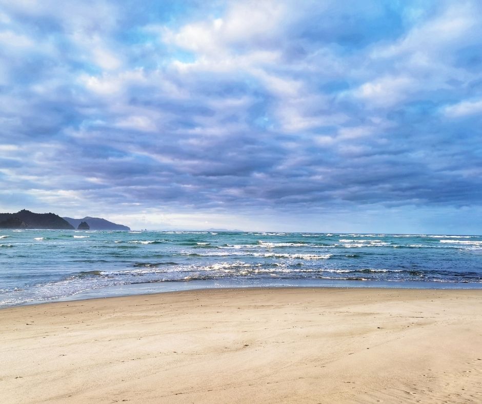 Matarangi beach sunset. Another reason why this is one of the best beaches of the Coromandel