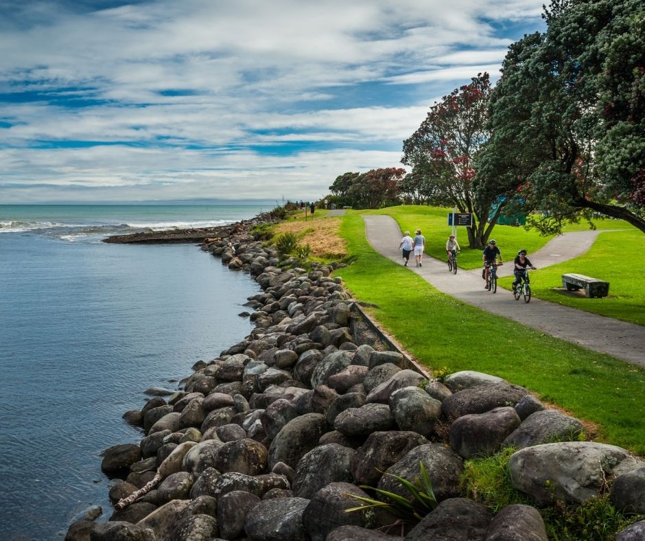 The coastal Walkway along the rocky coastline