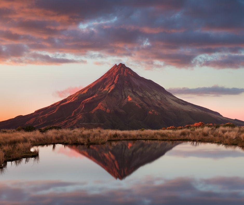 Mount Taranaki in the early morning, one of the best things to do in New Plymouth