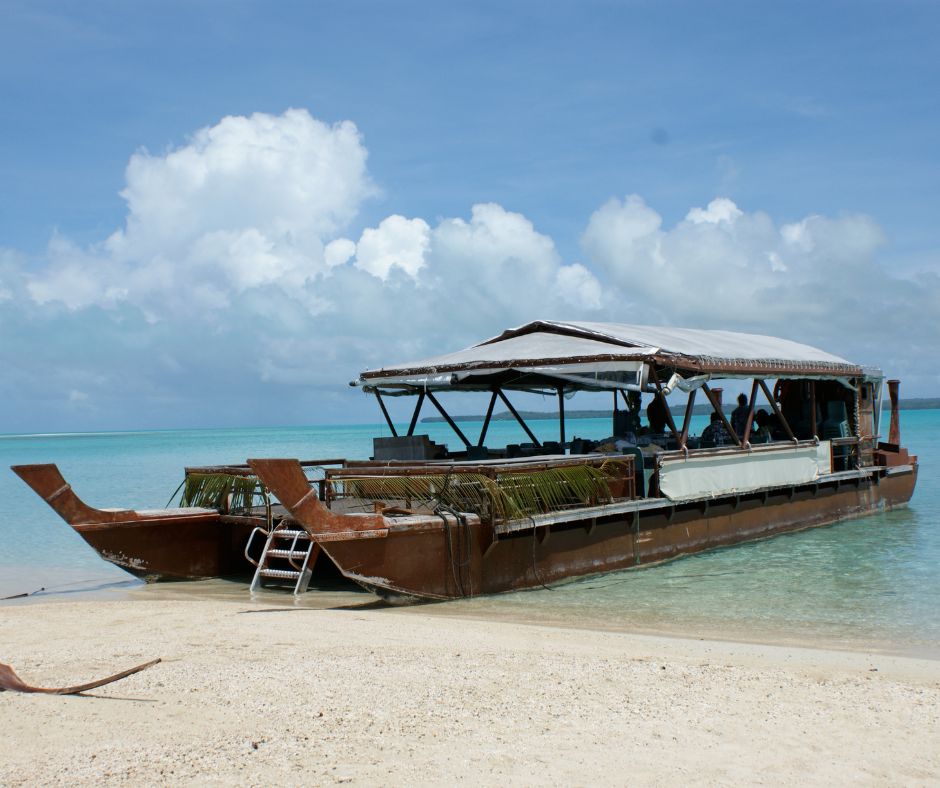 Vaka Cruise boat, docked and waiting for passengers