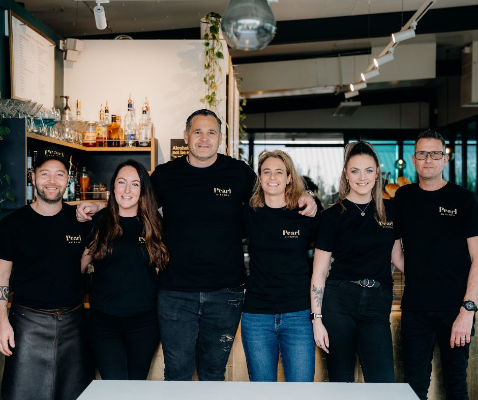 The staff of the Pearl Kitchen one of the best Papamoa cafes