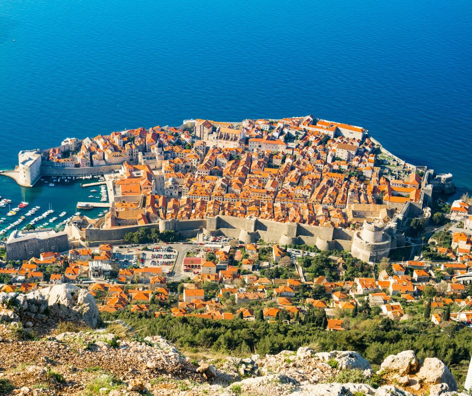 Looking down a the old town from the top of Mount Srđ. Definitely one thing to do in Dubrovnik