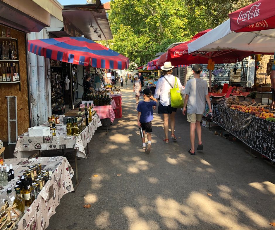 Strolling through the Green Market lined with locals selling fruit and vegetables as well as local souvenirs. This is one of the things to do in Split