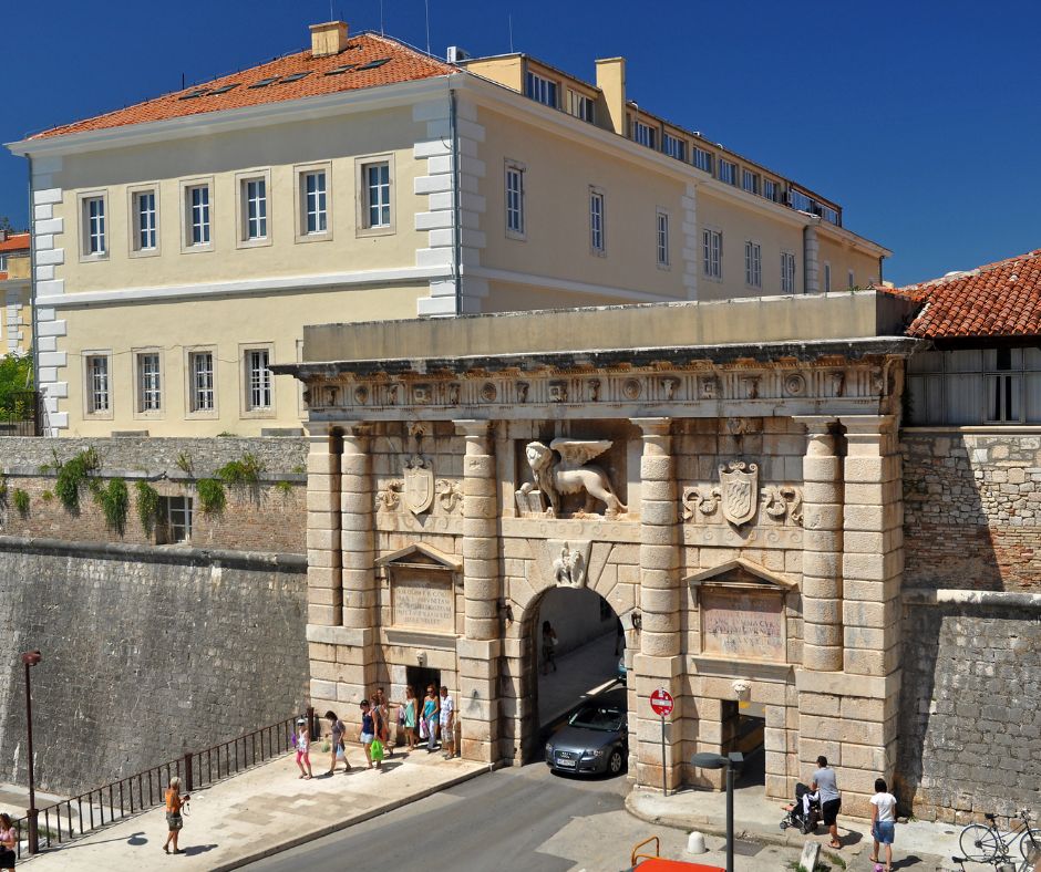 The Land Gate that leds you into Zadar's Old City