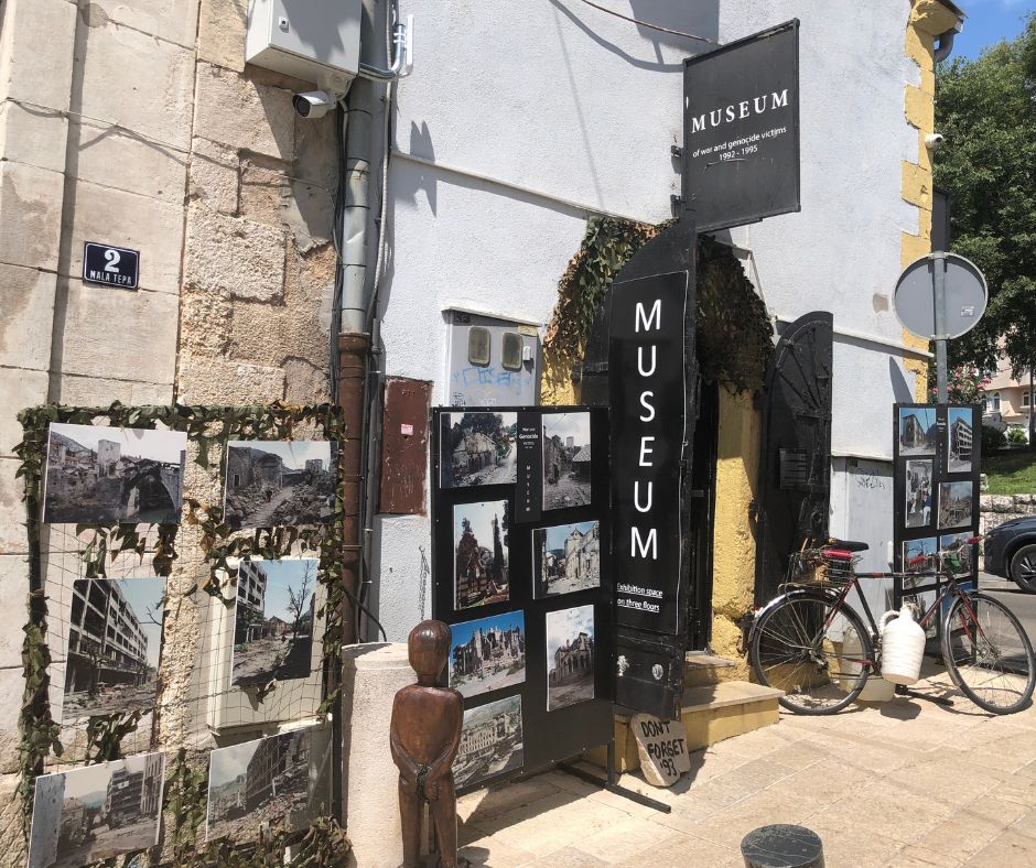 Outside the front entrance of Museum of War and Genocide, I took no photos inside